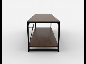rack wooden black and brown 3D Model