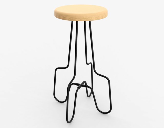 stool 03 3Dモデル .c4d .max .obj .3ds .fbx .stl .blend 
