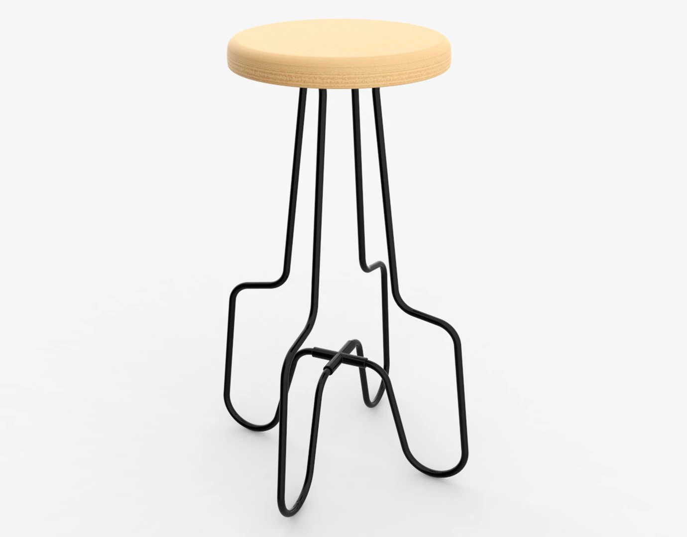 stool 03 3D Model .c4d .max .obj .3ds .fbx .stl .blend