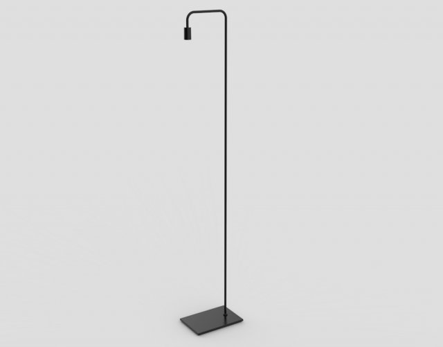pipe floor lamp 3D Model .c4d .max .obj .3ds .fbx .stl .blend 