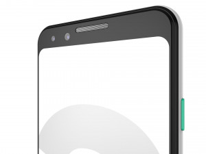 google pixel 3 white 3D-Modell