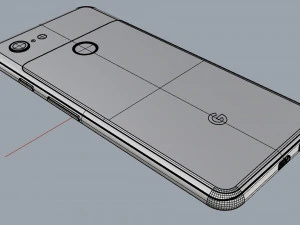 google pixel 3 white 3D Model
