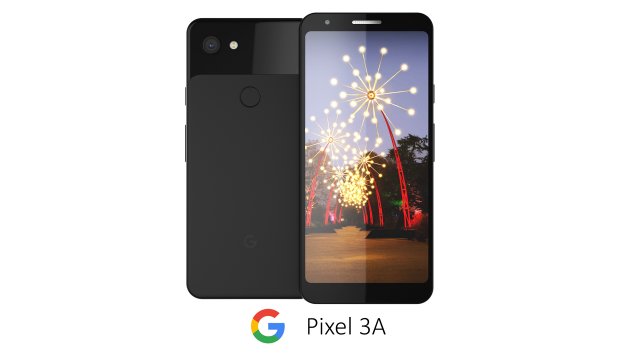 google pixel 3a black Modelo 3D .c4d .max .obj .3ds .fbx .stl .blend 