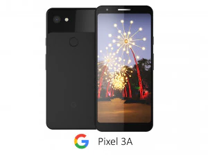 google piksel 3a hitam Model 3D