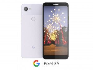 google pixel 3a purple-ish 3D Model in Phone and Cell Phone 3DExport