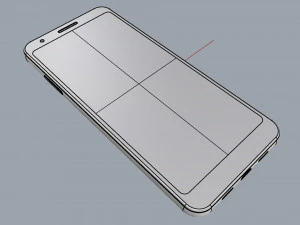 Google Pixel 3a белый 3D Модель