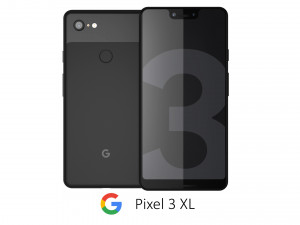 google pixel 3 xl black 3D Model