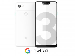 google pixel 3 xl white 3D Model