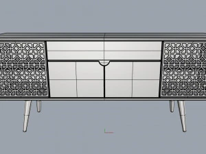 rack buffet orion cinamomo 3D Model