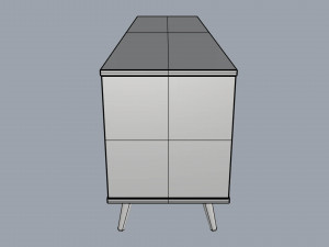 rack buffet orion cinamomo Model 3D