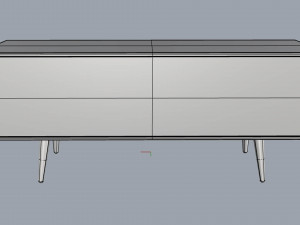 rack buffet orion cinamomo Model 3D