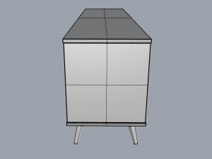 rack buffet orion cinamomo Model 3D