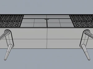 rack buffet orion cinamomo 3D Model