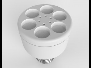 fluorescent lamp 3D मॉडल