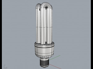 fluorescent lamp 3D मॉडल
