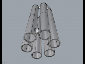 fluorescent lamp 3D मॉडल