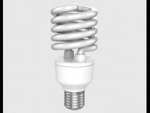 lampada fluorescente compatta Modello 3D