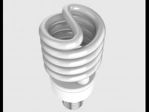 lampada fluorescente compatta Modello 3D