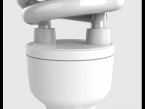 lampada fluorescente compatta Modello 3D