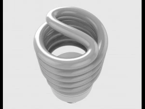 lampada fluorescente compatta Modello 3D