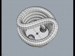 lampada fluorescente compatta Modello 3D