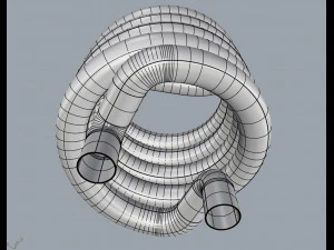 lampada fluorescente compatta Modello 3D