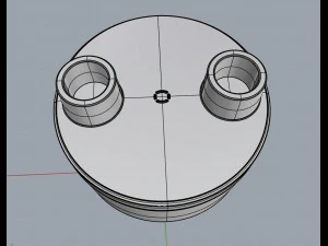 lampada fluorescente compatta Modello 3D