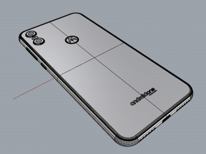 motorola one black Model 3D