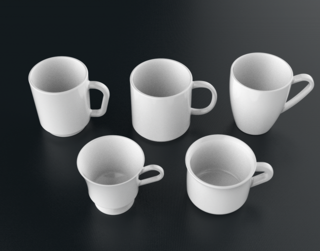 mug collection 01 Model 3D .c4d .max .obj .3ds .fbx .stl .blend 