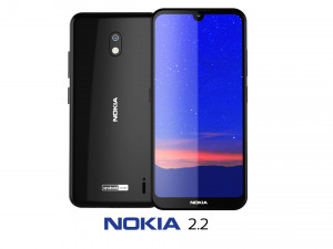 nokia 2 2 tungsten black 3D Model