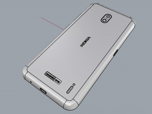 nokia 2 2 tungsten black Model 3D