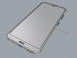 nokia 3 2 black 3Dモデル