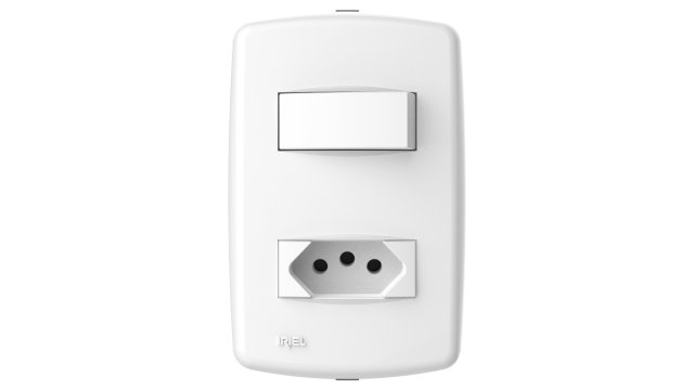 iriel duale up 1 switch and 1 outlet Model 3D .c4d .max .obj .3ds .fbx .stl .blend 