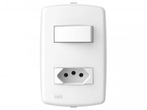 iriel duale up 1 interruttore e 1 presa Modello 3D