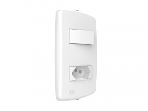 iriel duale up 1 switch and 1 outlet Model 3D