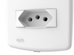 iriel duale up 1 switch and 1 outlet Model 3D