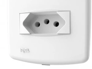 iriel duale up 1 interruttore e 1 presa Modello 3D