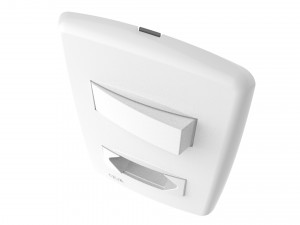 iriel duale up 1 switch and 1 outlet Model 3D