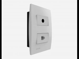 siemens 1 ethernet and tv outlets 3D Model