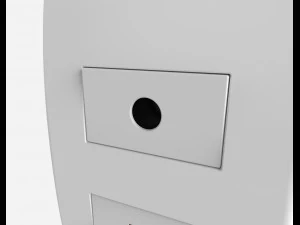 siemens 1 ethernet and tv outlets 3D Model