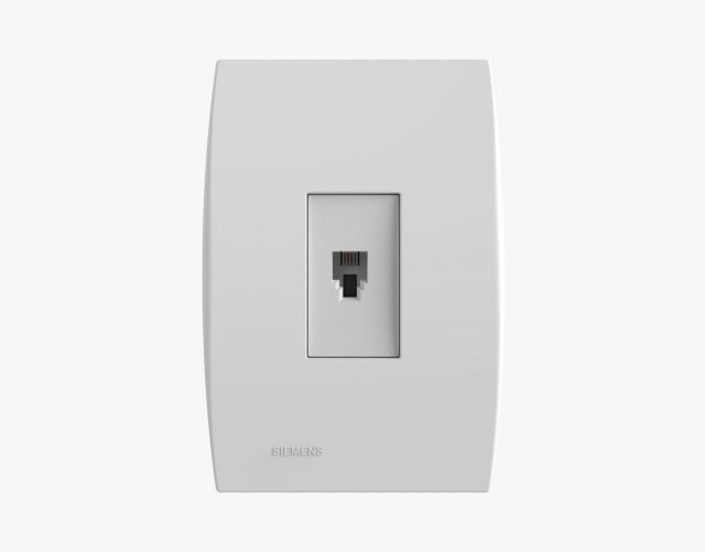 siemens 1 ethernet outlet Model 3D .c4d .max .obj .3ds .fbx .stl .blend 