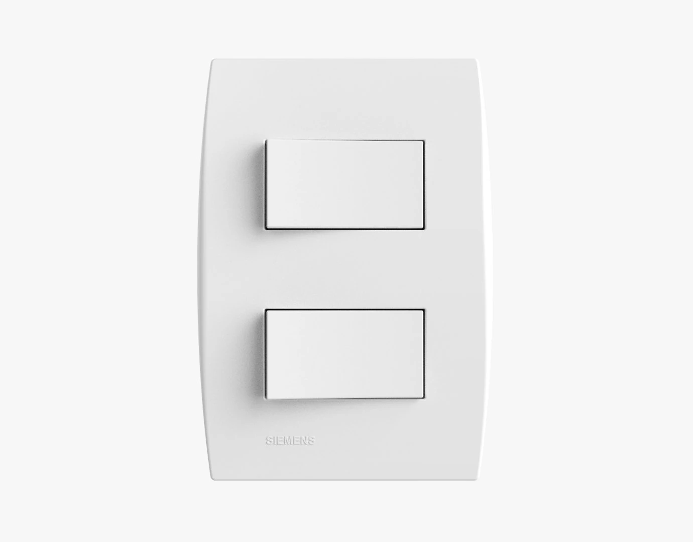 siemens 2 button switches 3D Model .c4d .max .obj .3ds .fbx .stl .blend 