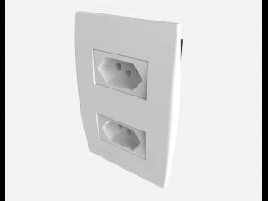 siemens 2 power outlets 3D Model