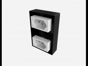 siemens 2 power outlets 3D Model
