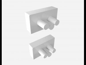 siemens 2 power outlets 3D Model