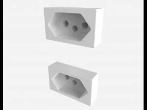 siemens 2 power outlets 3D Model