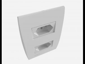 siemens 2 power outlets 3D Model