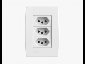 siemens 3 power outlets 3D Model