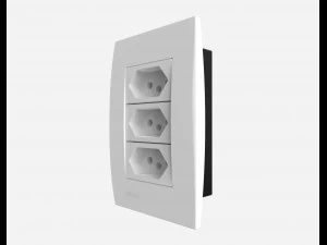 siemens 3 power outlets 3D Model
