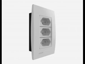 siemens 3 power outlets 3D Model